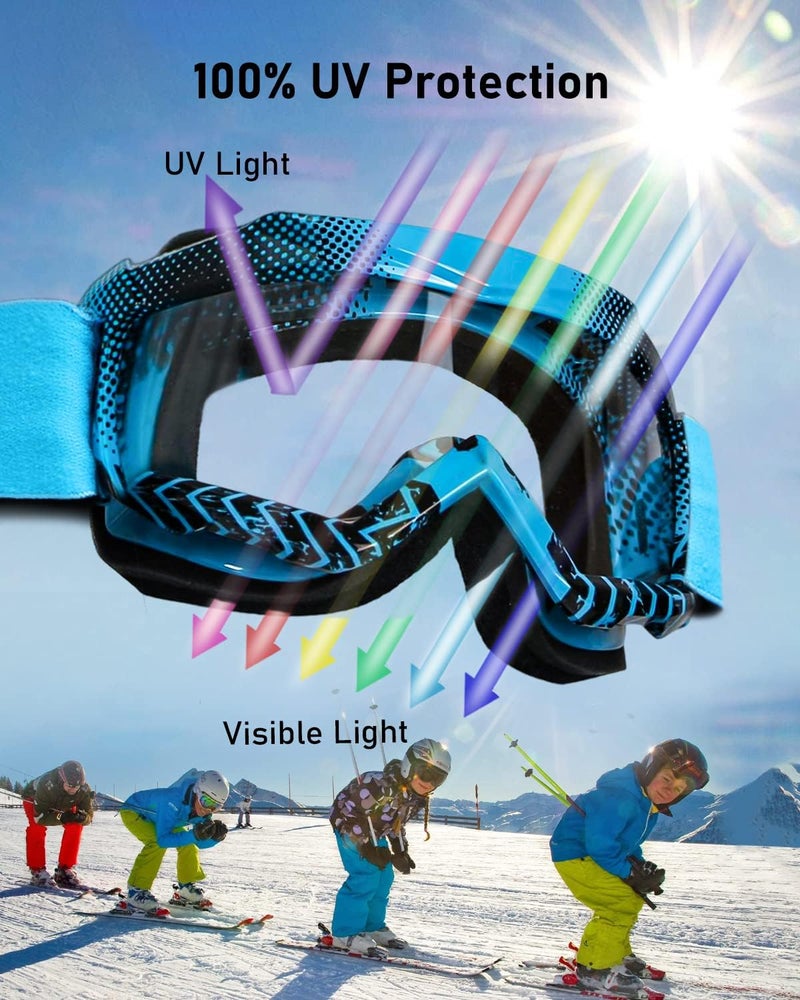 BELINOUS Kid Riding Goggles for ATV Dirt Bike Motorcycle Motorcross MX, Youth Dirt Bike Goggles for Kids 3-12 with Soft Strap - Image 5